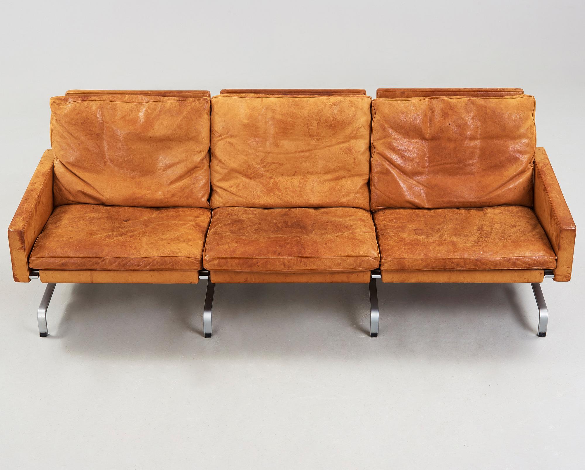 POUL KJAERHOLM, soffa, 'PK-31-3', E Kold Christensen, Danmark 1960-tal.