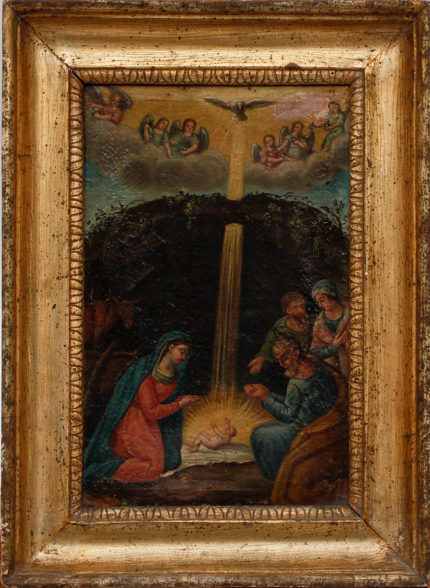 OKÄND KONSTNÄR, olja på duk, 1700-tal efter äldre förlaga.