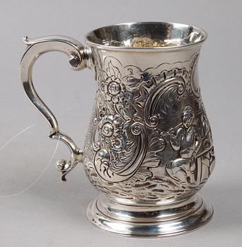 MUGG, silver, rokoko/rokokostil, William Cripps, London, 1762.
