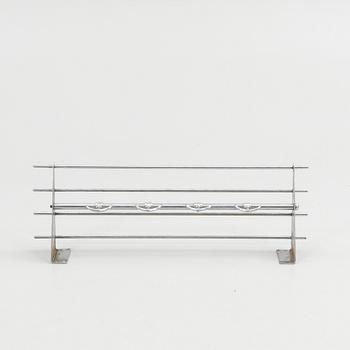 Mogens Mogensen, Hat rack, chrome-plated metal, second half of the 20th century for Albin Karlsson's Metal Factory, Eskilstuna.