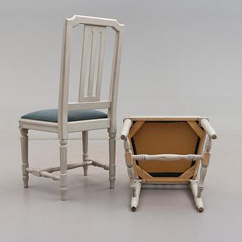 STOLAR, 8 st, gustaviansk stil, 1900-talets andra hälft.