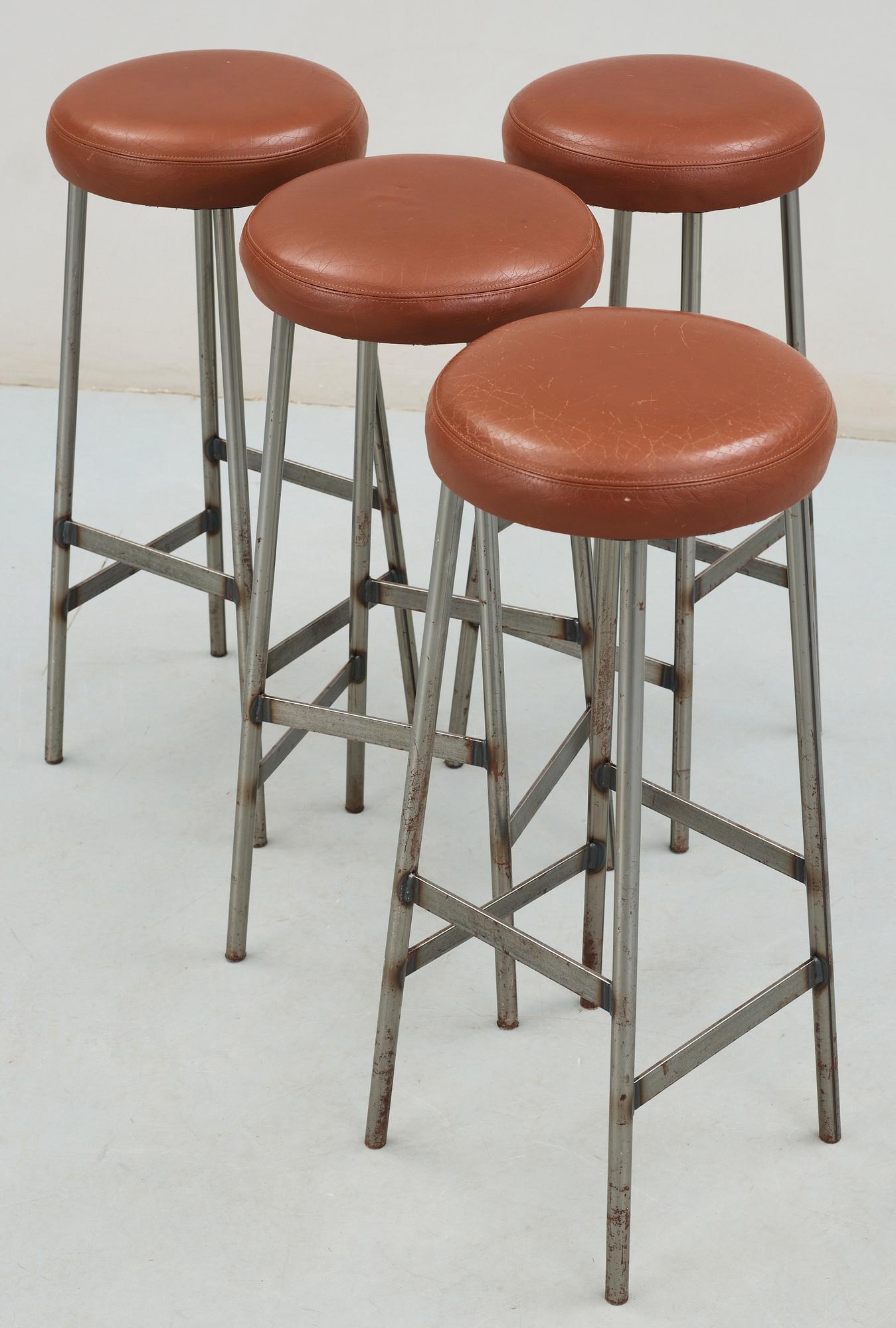 BARPALLAR, 4 st, "Sputnik" Mattias Ljunggren för Johanson design, Markaryd, 1900-talets andra hälft.