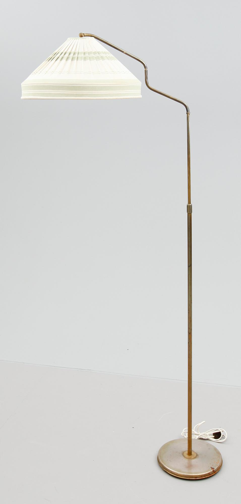 GOLVLAMPA, 1940-/50-tal, skärm Carl Malmsten.