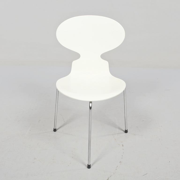 STOLAR, 4 st, "Myran", Arne Jacobsen, Fritz Hansen, 1900-talets andra hälft.