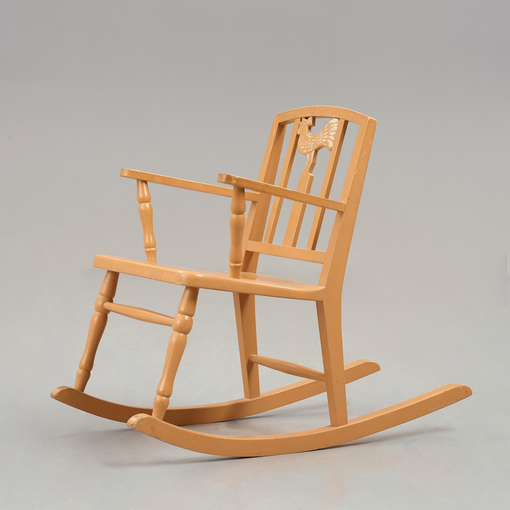 Carl Hörvik, A Carl Hörvik children's rocking chair, Nordiska Kompaniet, the model exhibited in Gothenburg 1923.