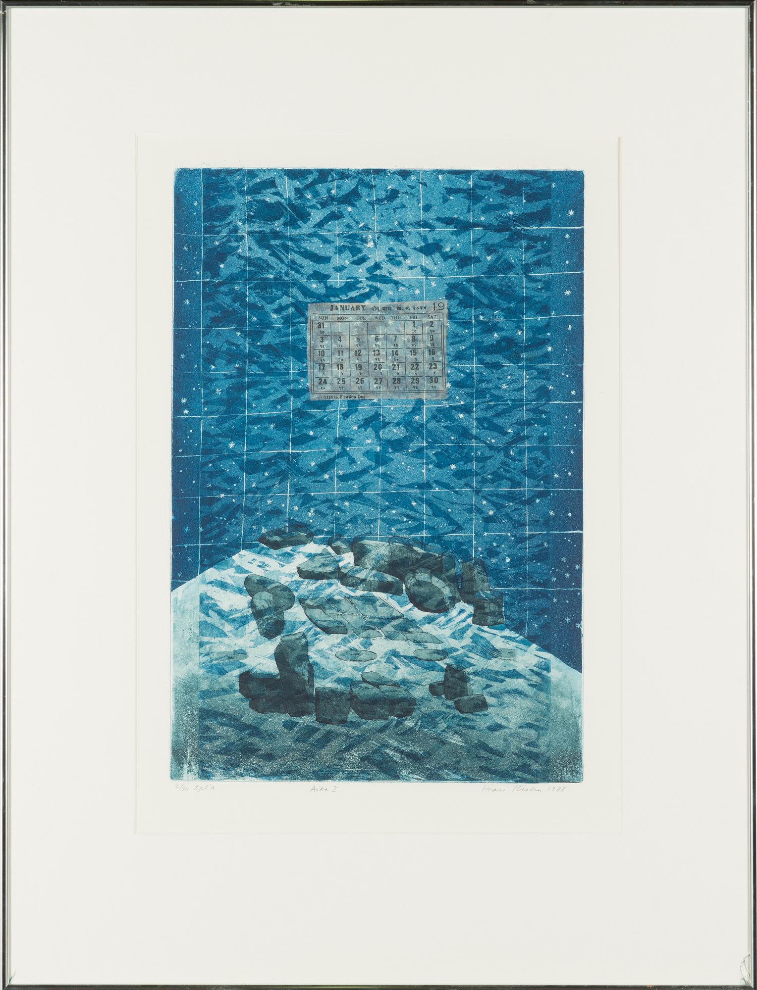 Inari Krohn, etching, signed and dated 1988, numbered 2/30 tpl'a.