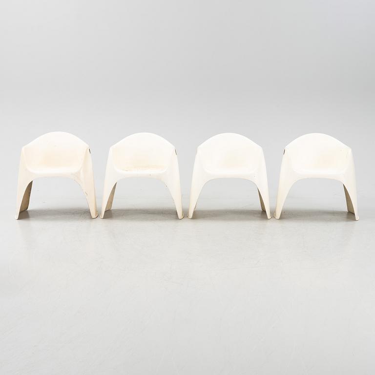 Walter Papst, four chairs, Mauser, Germany 1960s.