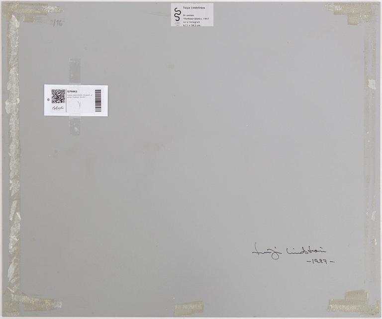 Tuija Lindström, photograph mounted to aluminum signed on verso.