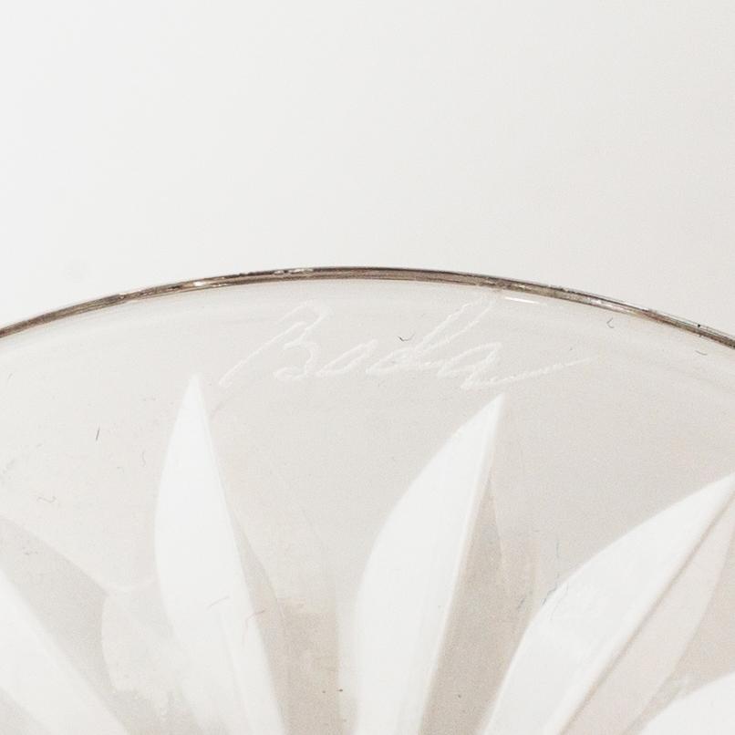 Fritz Kallenberg, a 108-piece 'Pyramid' glass service, Kosta Boda, Sweden, 20th Century.