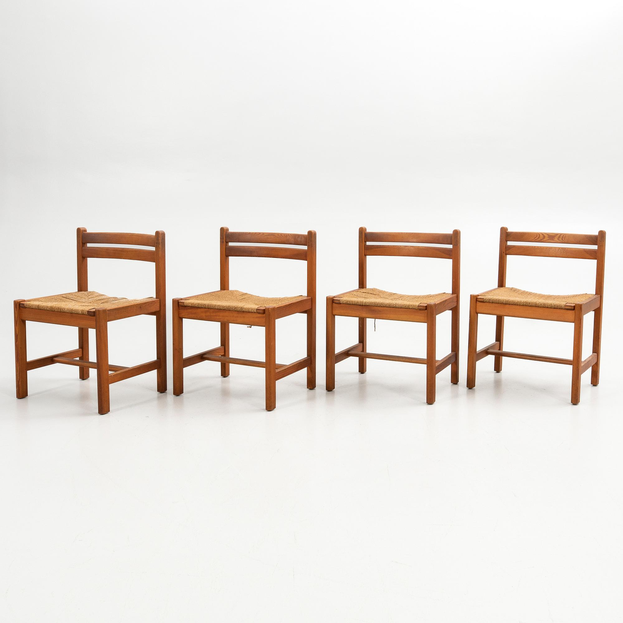 Børge Mogensen, Chairs 4 pcs. "Asserbo", Karl Andersson and Sons, second half of the 20th century.