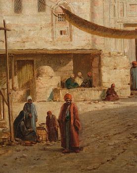 John Varley Jr., "The Market Place, Girgeh, Upper Egypt".