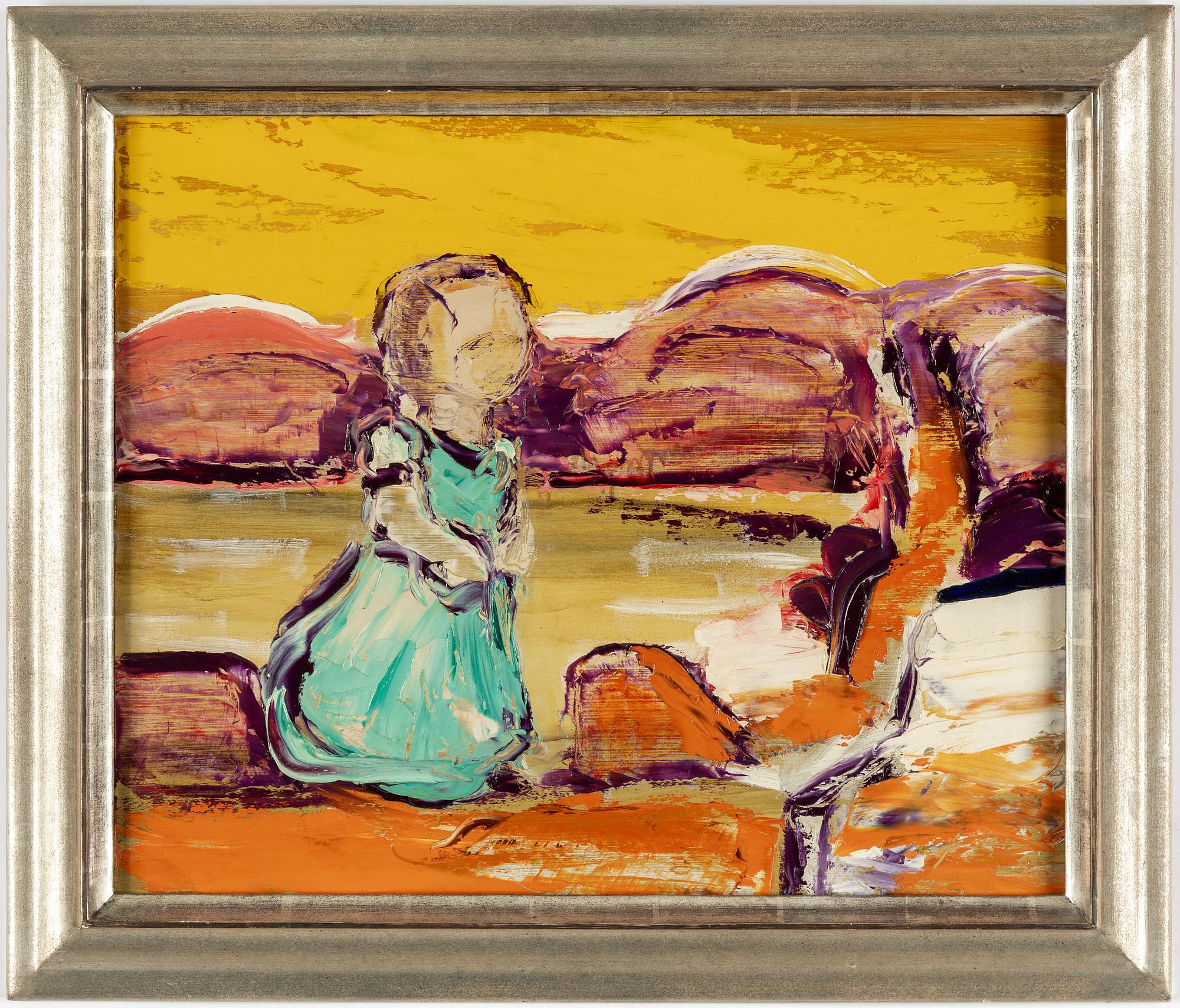 GUNNAR LÖBERG, oil on panel, signed and dated on verso 1949.