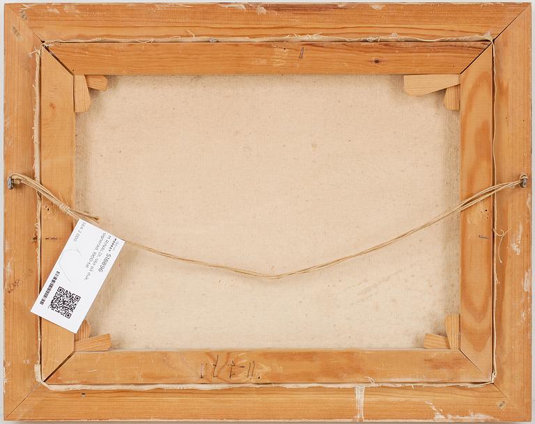 OKÄND KONSTNÄR, olja på duk, signerad M Rinaldi, 1900-tal.