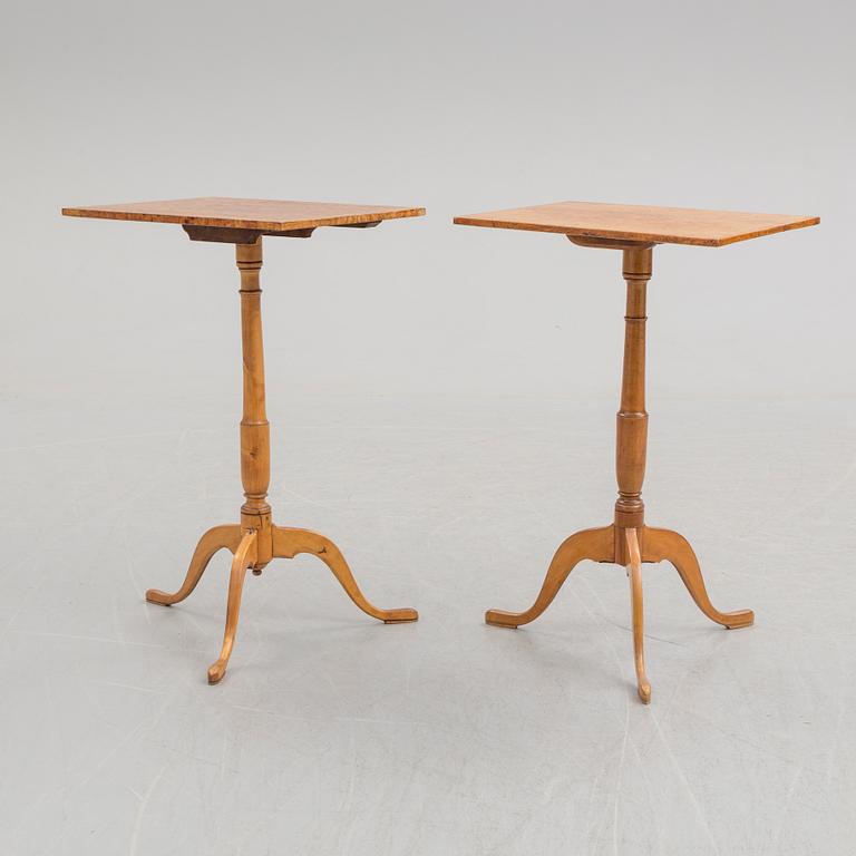 FÄLLBORD, 2 st, 1800-talets första hälft.