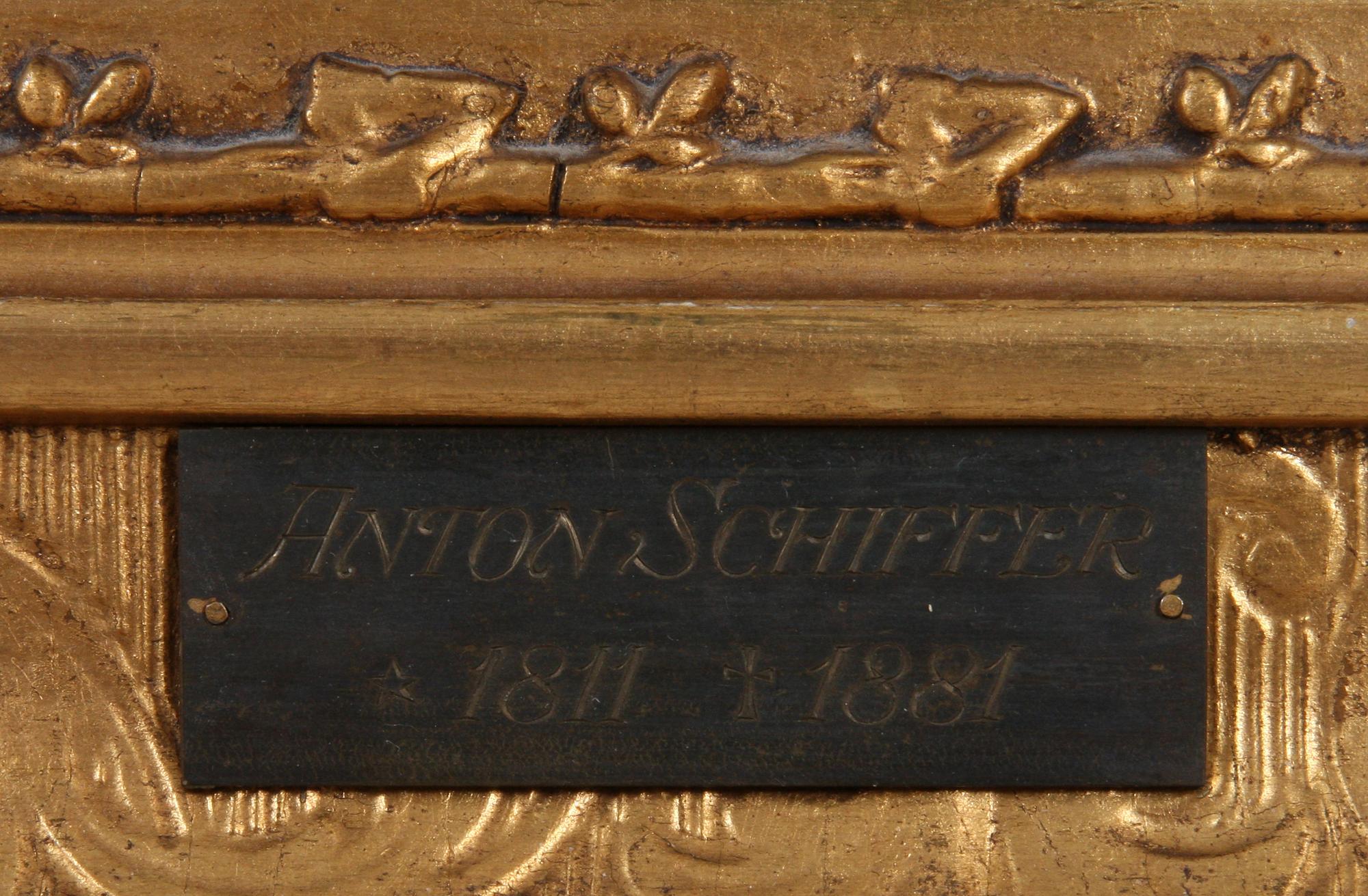 ANTON SCHIFFER, tillskriven, olja på duk, sign.