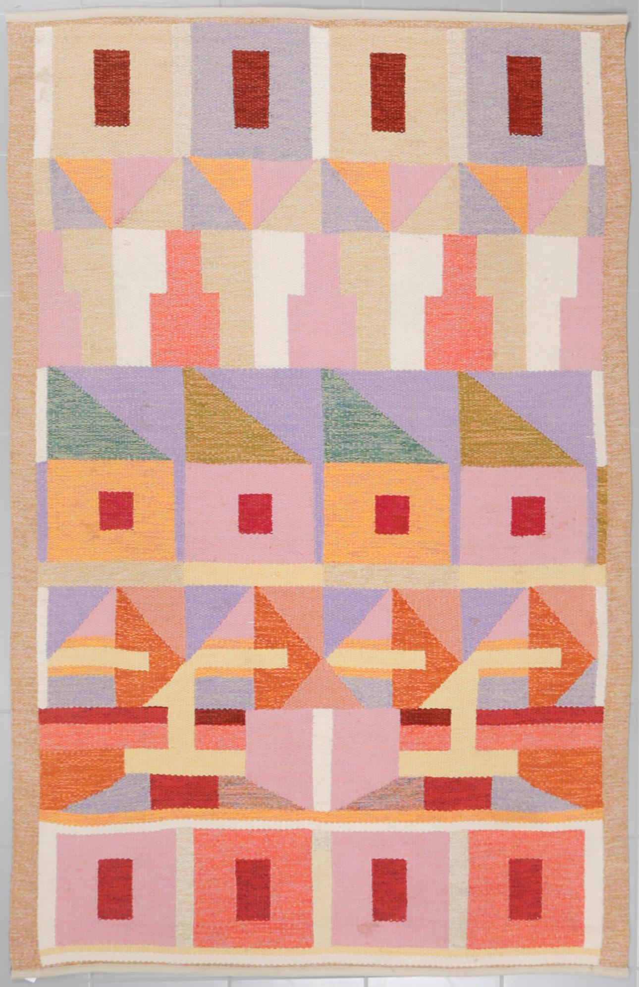 Agda Österberg, MATTA, rölakan, osignerad, ca 209 x 135,5 cm, tillskriven Agda Österberg.