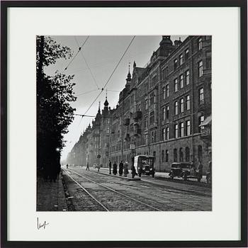 Åke Lange, "Buss 70 på Strandvägen 1930-tal".