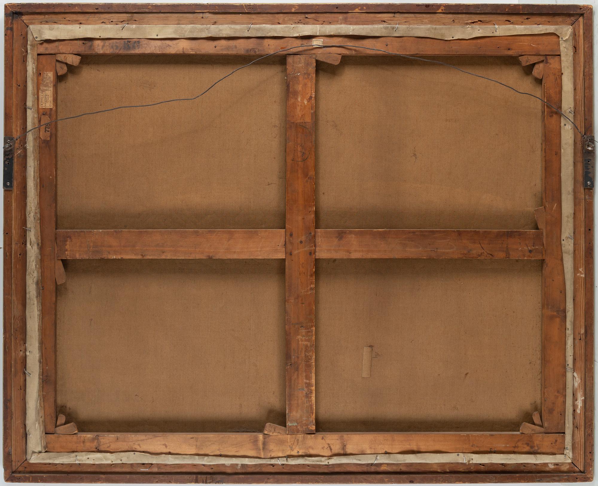 FRED MILNER, lil on canvas, signed.