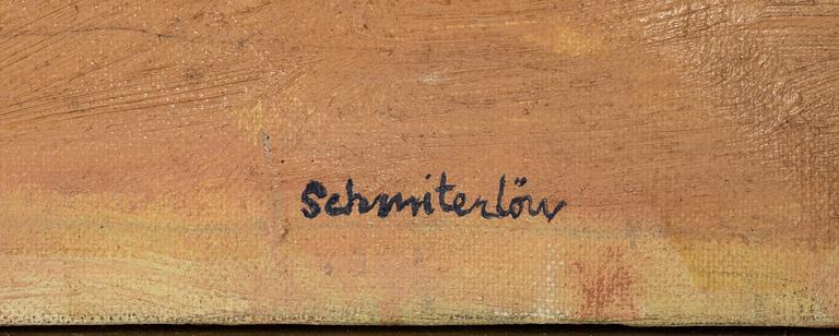 Bertram Schmiterlöw, olja på duk, signerad.