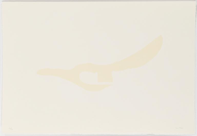 CURT ASKER, grafiskt blad med stansat tryck, signerat och numrerat 12/20.