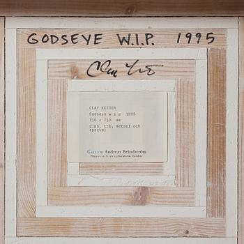 CLAY KETTER, mixed media, signed and dated 1995.