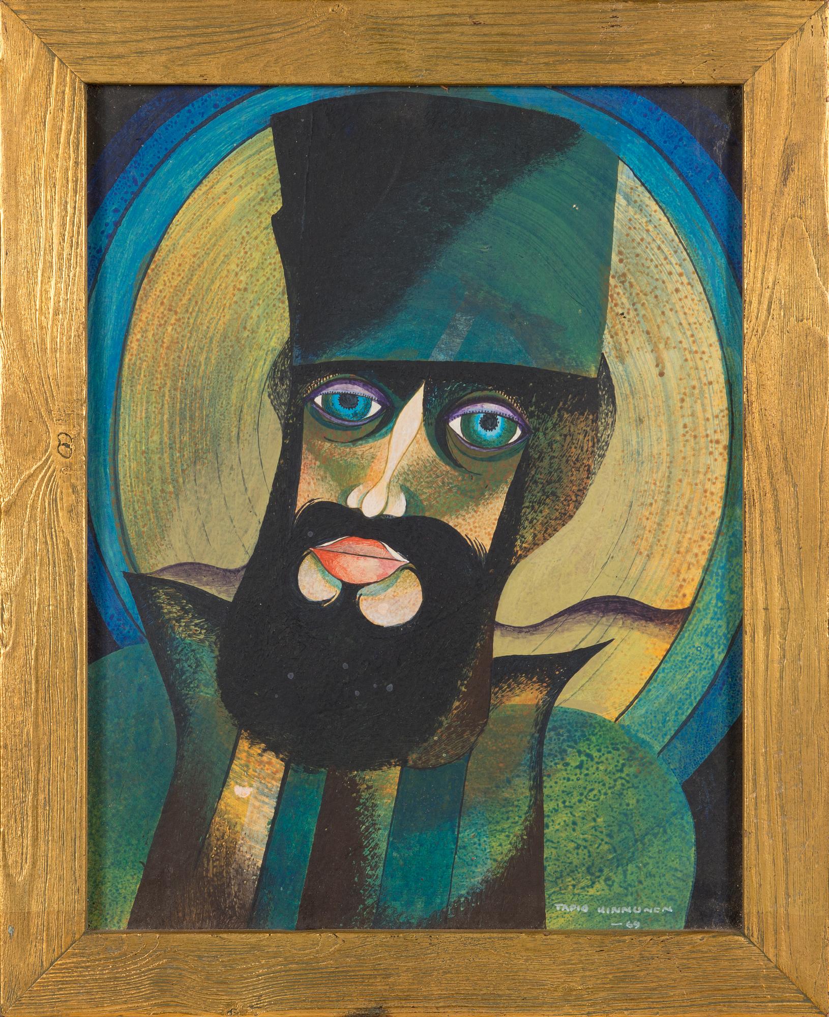 Tapio Kinnunen, gouache och bladteknik på papper, signerad och daterad -69.