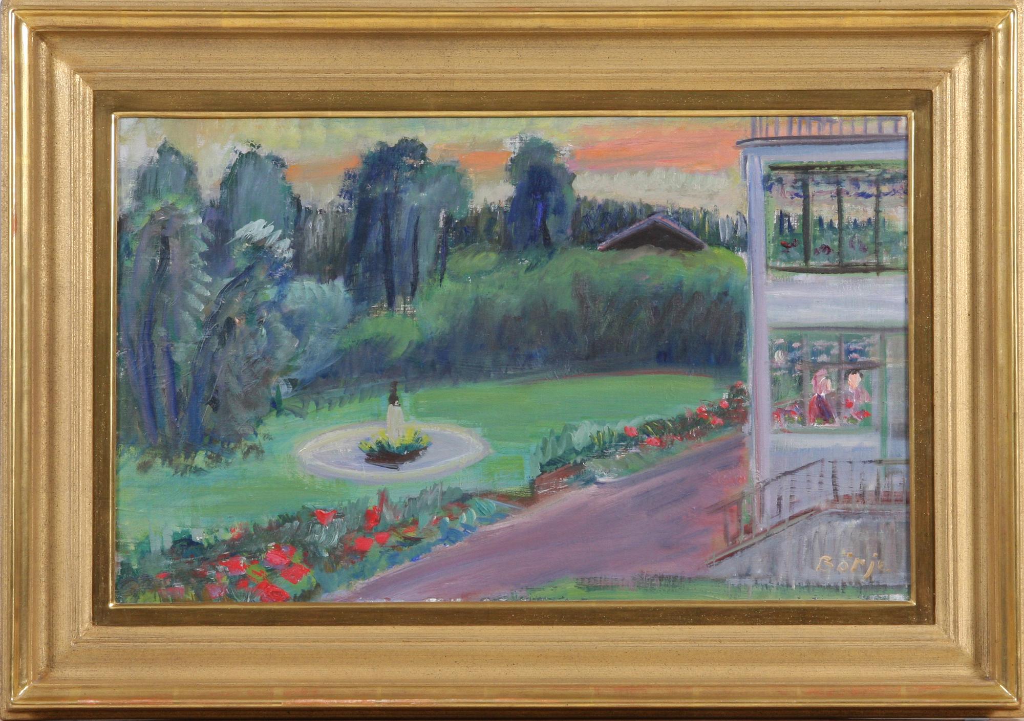 GIDEON BÖRJE, olja på duk. Sign.