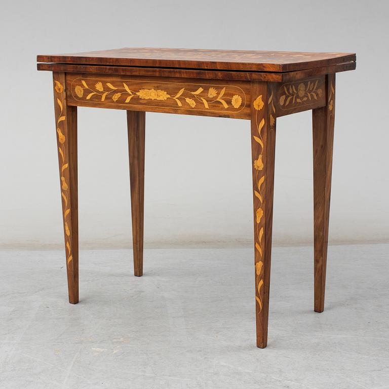 An English or Dutch games table from the 19th century.