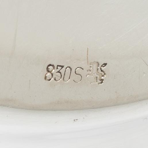 Bowls, 2 pcs, silver, including KG Markström, Uppsala 1927.