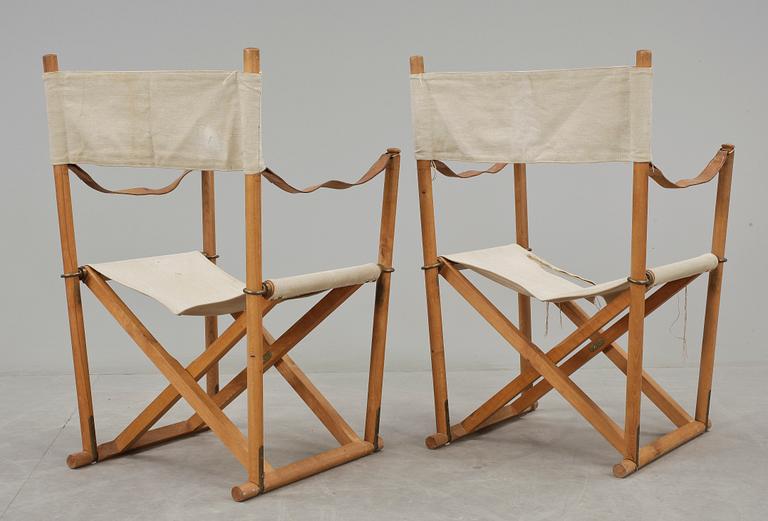 FÄLLSTOLAR, ett par, "MK16", Mogens Koch, Källemo.