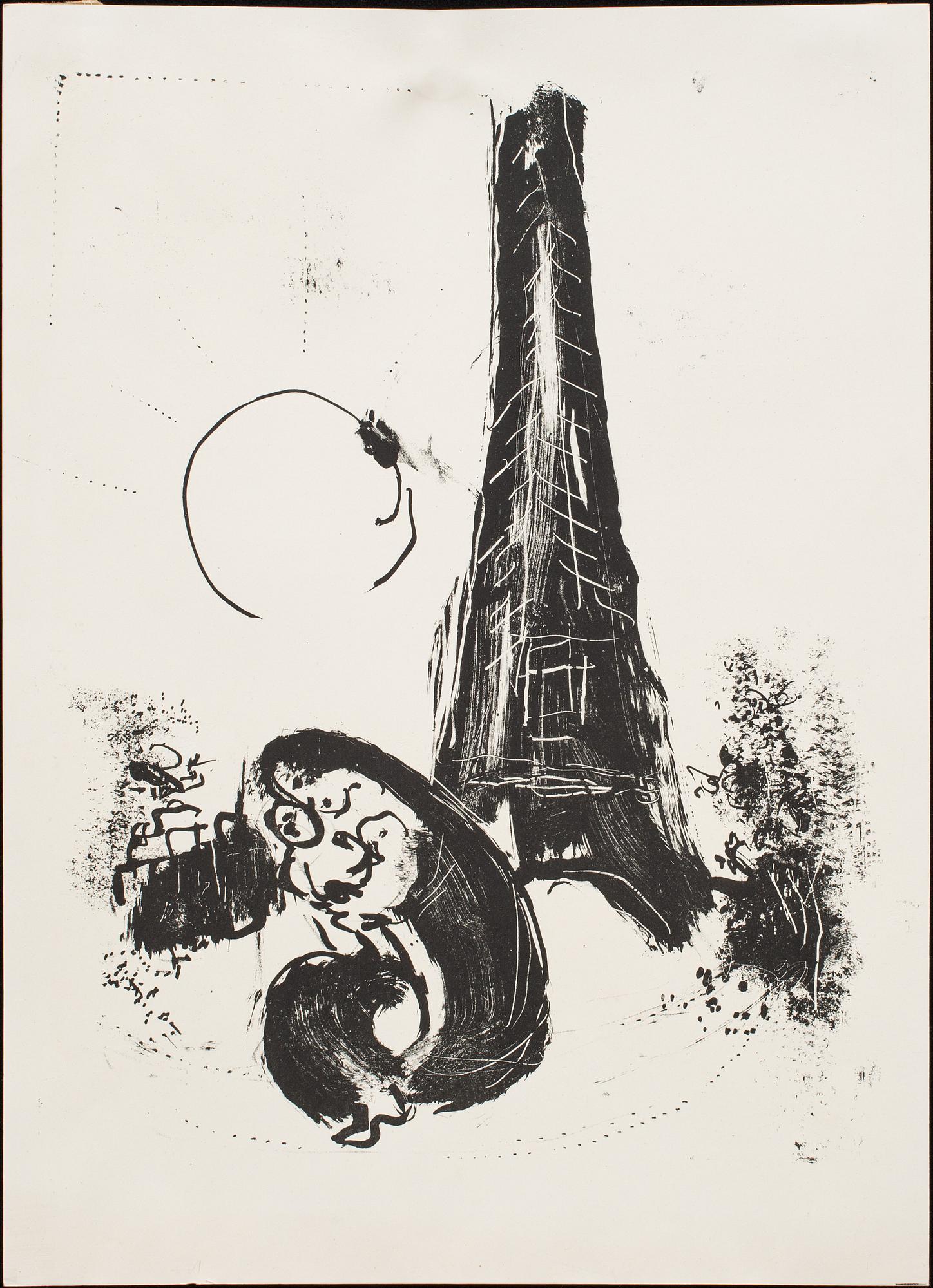 MARC CHAGALL, litografier, 2 st, ej signerade.