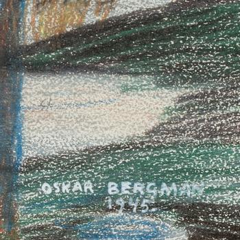 OSKAR BERGMAN, pastel, signed and dated 1945.