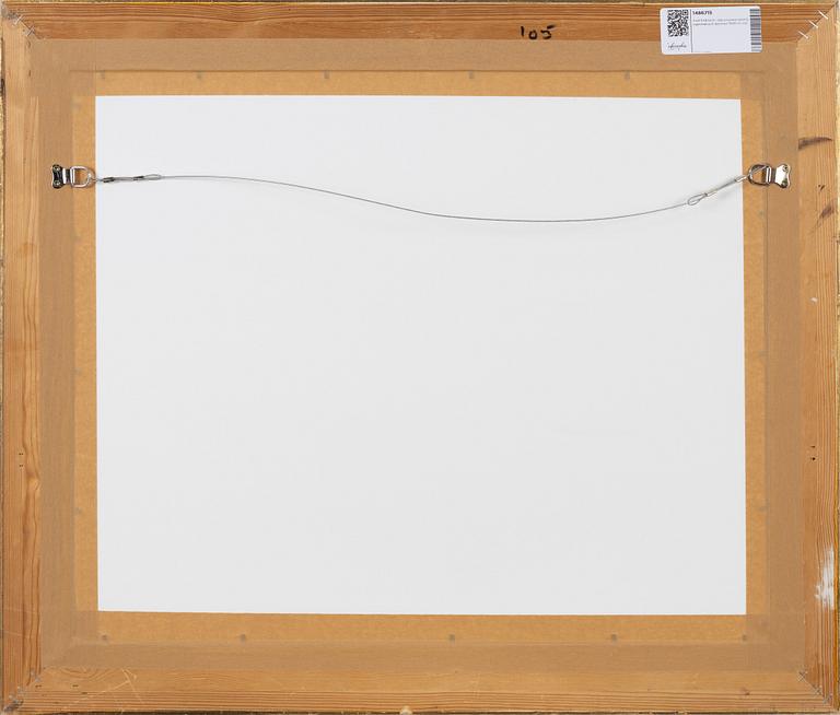 Axel Erdmann, oil on paper-panel, signed and dated 1949-53.