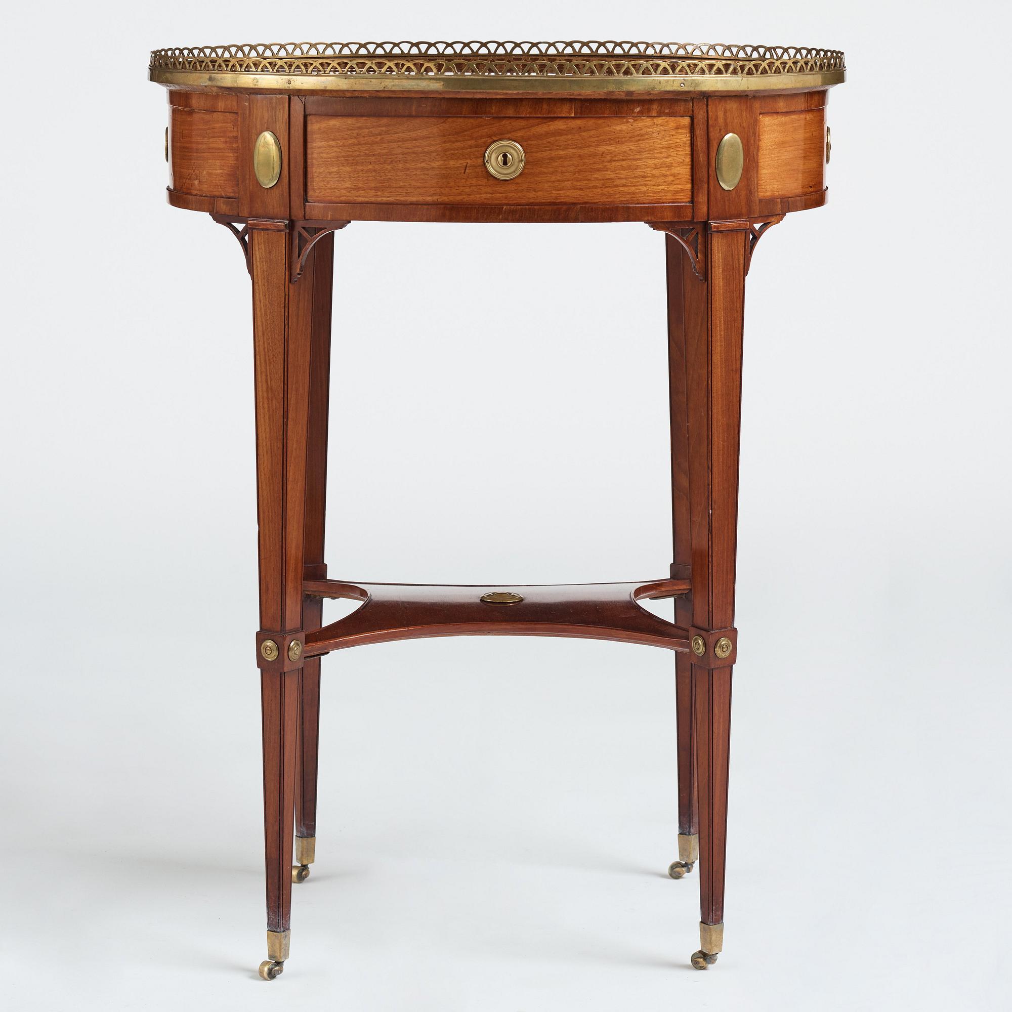 Bord, tillskrivet Gottlieb Iwersson (mästare i Stockholm 1778-1813), Sengustavianskt.