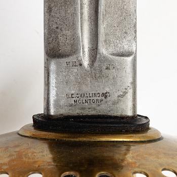 A Swedish 1893 pattern cavalry sabre, with scabbard.
