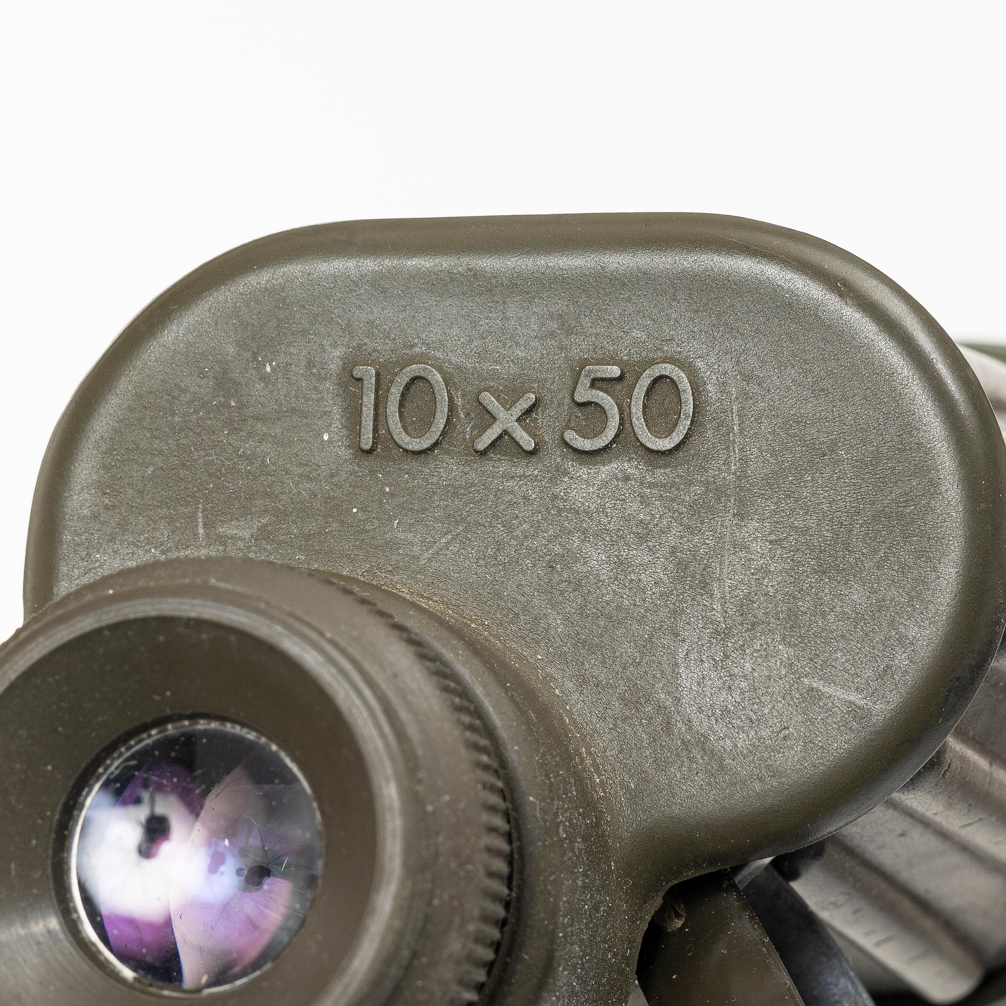 Binoculars, "Dienstglas" Bundeswehr, Hensoldt Wetzlar, 10x50.