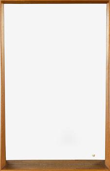 An oak mirror by Uno & Östen Kristiansson for Luxus, Vittsjö.