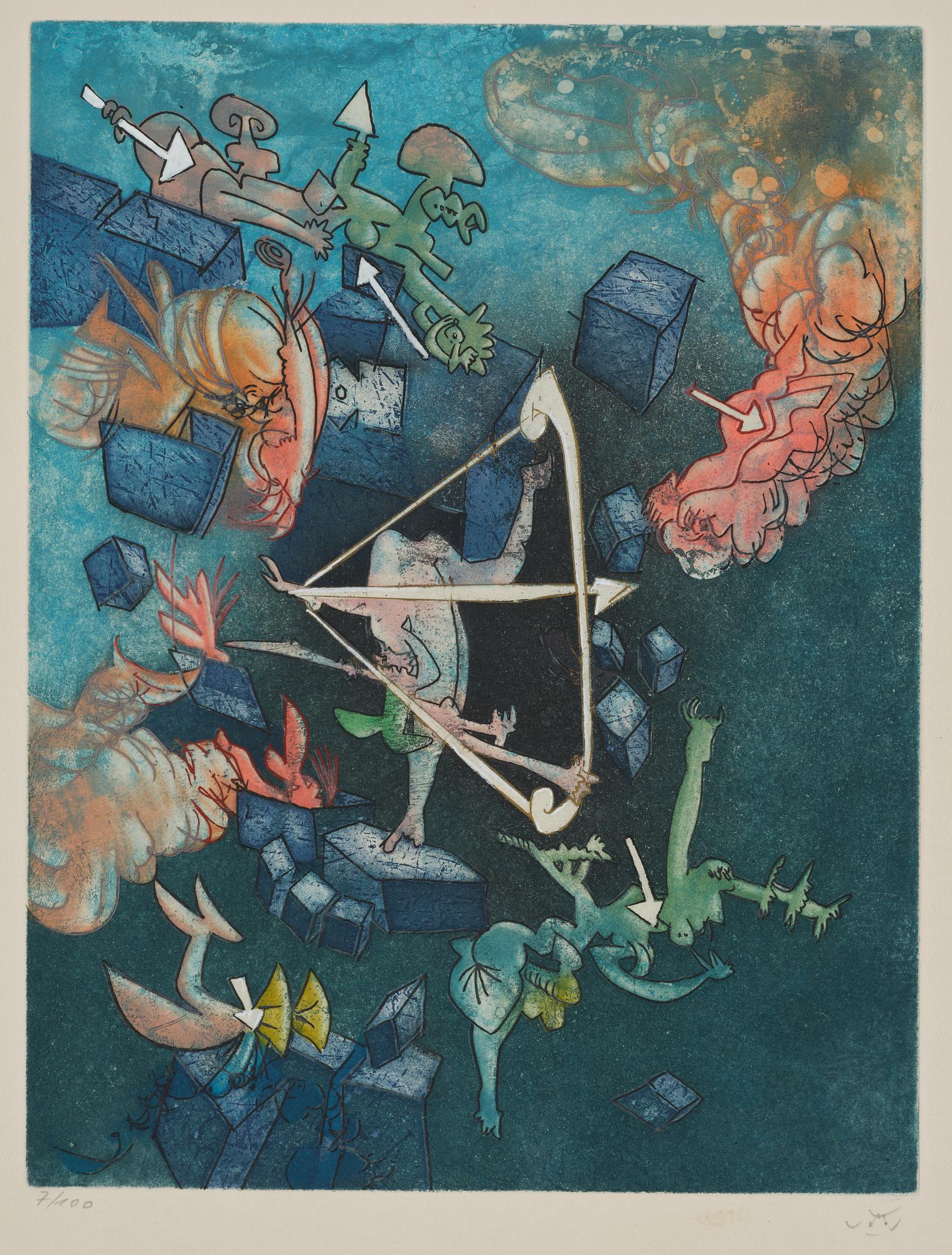 Roberto Matta, "Les Pretendans"  ur "Hom'mere III".