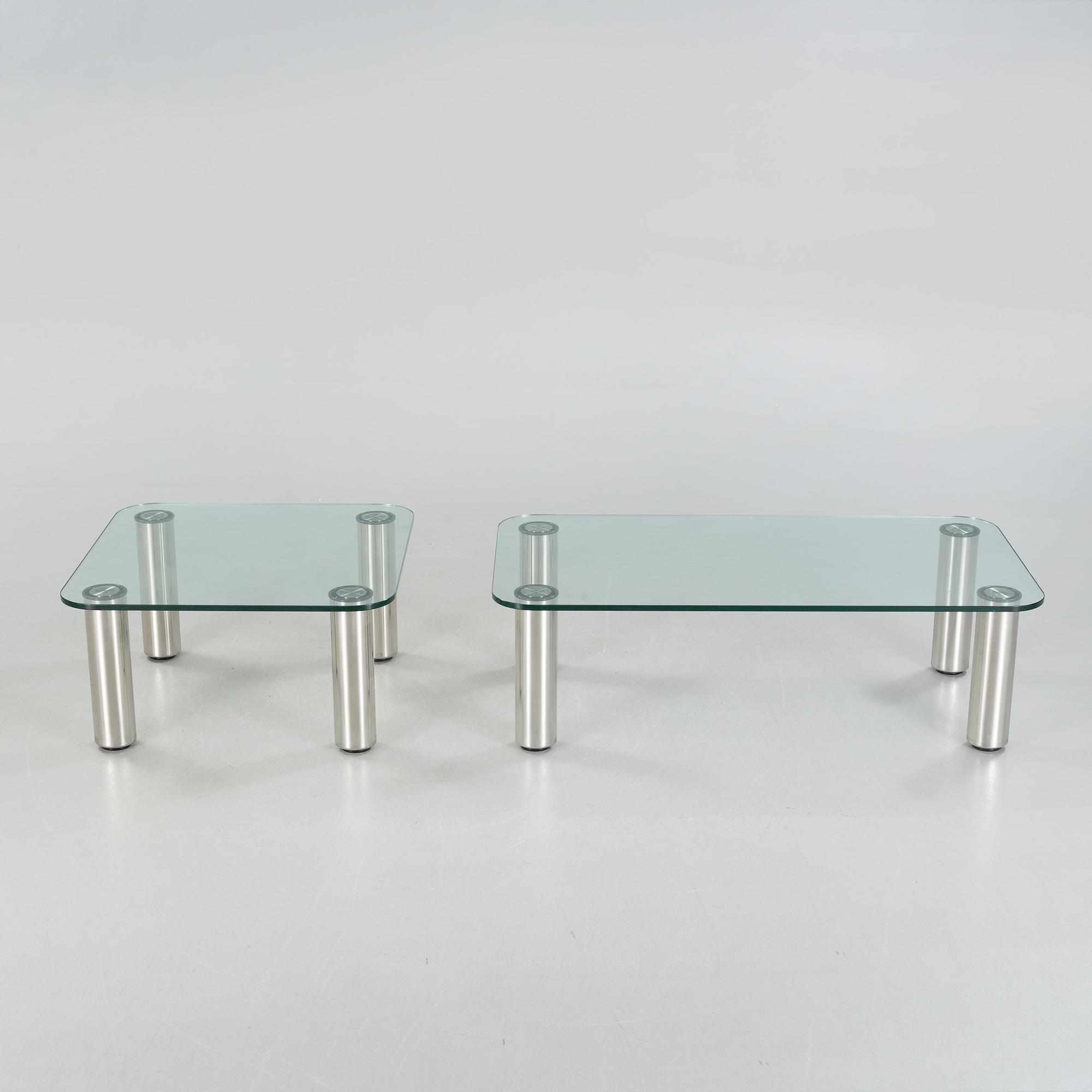 MARCO ZANUSO, 2 soffbord, "Marcuso", för Zanotta, Italien, modell lanserad 1969.