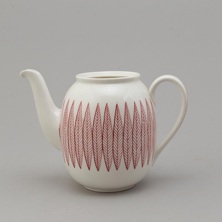 STIG LINDBERG, kaffeservis, 15 delar, porslin, "Salix", Gustavsberg.