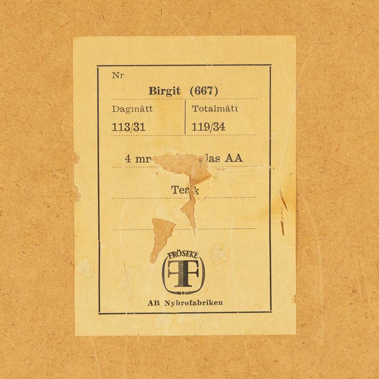 Spegel, "Birgit", modell 667, Fröseke AB Nybrofabriken, 1960-tal.