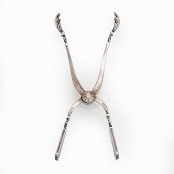 Sterling silver sugar tongs, Georg Jensen, Denmark. After 1945.