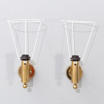BERGBOMS, a pair of wall lamps, "V-18", second half of the 20th century.