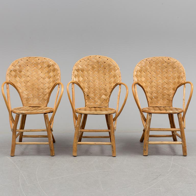 3 set of chairs by Gösta Westerberg, "LC-stolen", 20th century.