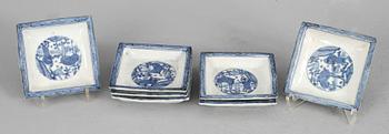 PARTI, porslin, 20 delar, Japan samt Korea. 1800-tal.