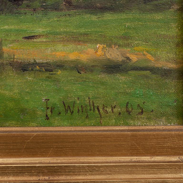 FREDERIK WINTHER, olja på duk, sign o dat -05.
