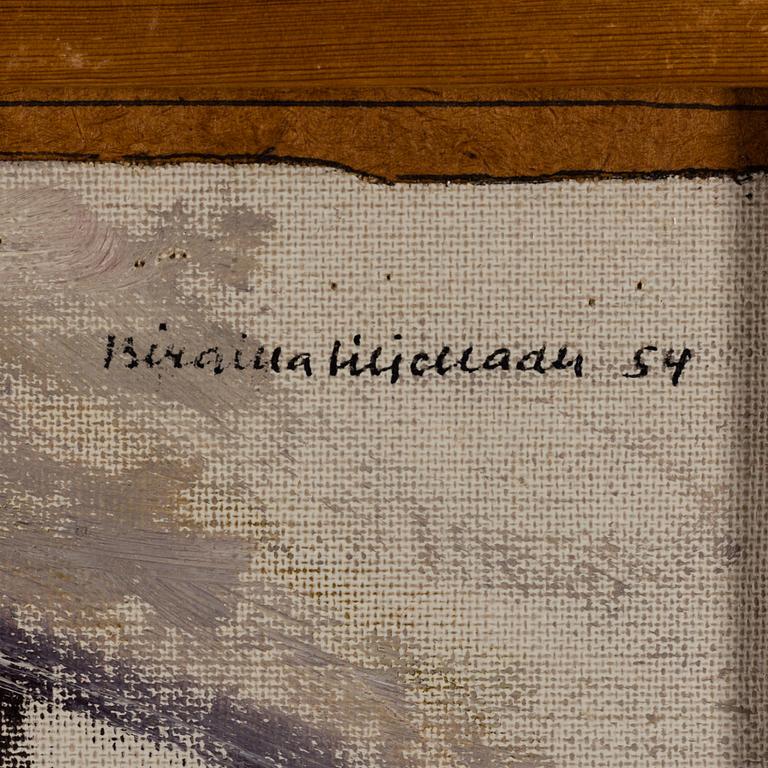 BIRGITTA LILJEBLADH, oil on canvas laid down on panel, signed Birgitta Liljebladh and dated -54.