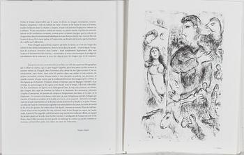 MARC CHAGALL (FRANKRIKE), MAPP, grafik, Derriére Le Miroir. Tryck år 1981.