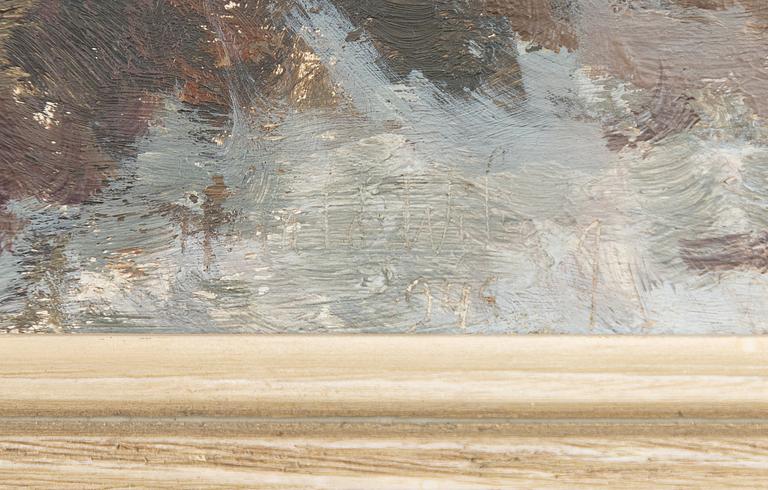 Harald Wiberg, Rådjur i vinterlandskap.