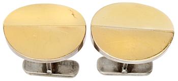 1166. A pair of Sigurd Persson sterling cuff-links, Stockholm 1970.